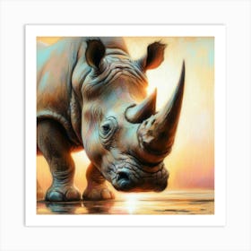 Rhino 4 Art Print