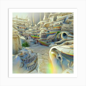 City In The Desert Art Print