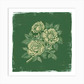 Branch With Flowers Roses Isolated Vintage Grunge Aisjuxttszq3gvv0uc7qcw Kv4a2wp Q52ledg0175kdw (1) Art Print