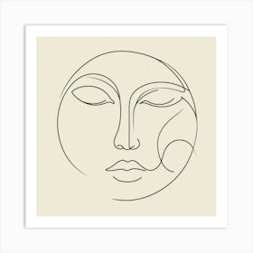 Face Of The Moon Art Print