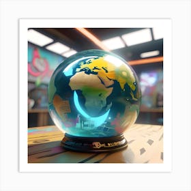 World Globe 1 Art Print