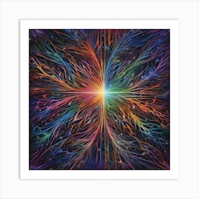 Psychedelic Star 1 Art Print