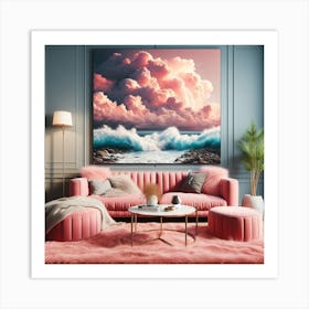 Ocean Waves Canvas Art Art Print