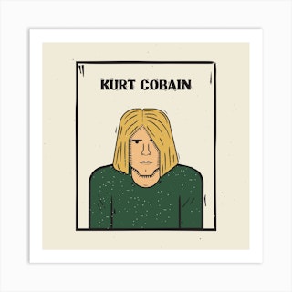 Kurt Cobain Art Print