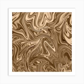 Sandal Liquid Marble Art Print