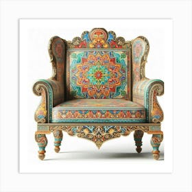 Ornate Chair 11 Art Print