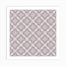 Pink Floral Pattern Art Print