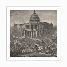 Battle Of Washington Art Print