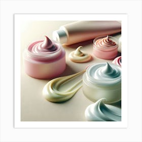 Creams And Lotions Art Print