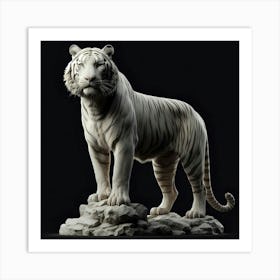 White Tiger Art Print