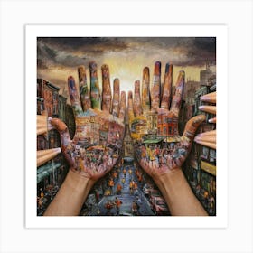 Hands Of The City Art Print