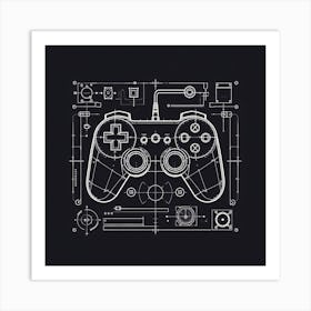 Video Game Controller 2 Art Print