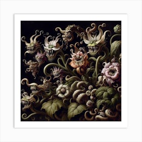 Botanical Bizarreness - "Blooms of a Forgotten Garden" Art Print