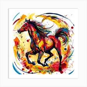 Horse Painting 1 Art Print