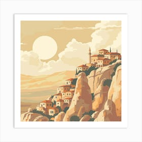 Village In The Mountains 5 Art Print