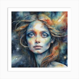 Galaxy Girl 5 Art Print