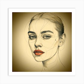 Portrait Of A Woman 18 Art Print