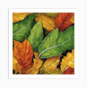 Autumn Leaves 14 Art Print