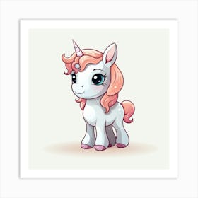 Cute Unicorn 725 Art Print