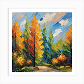 Autumn Trees Art Print