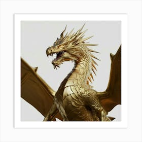 Golden Dragon Art Print