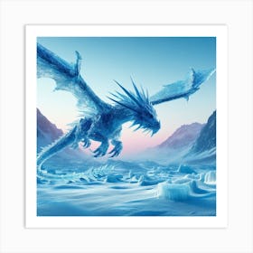 Ice Dragon Art Print