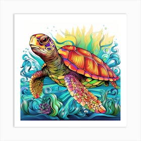 Sea Turtle 9 Art Print