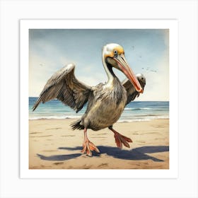 Pelican 24 Art Print