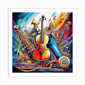 Musical Instruments 3 Art Print