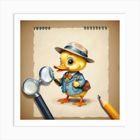 Duck Detective 7 Art Print