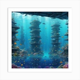 Underwater City Art Print