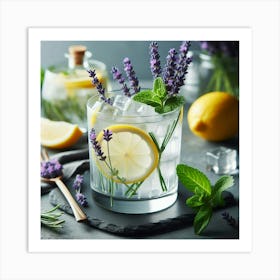 Laven Lemon Art Print