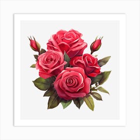 Bouquet Of Roses 15 Art Print