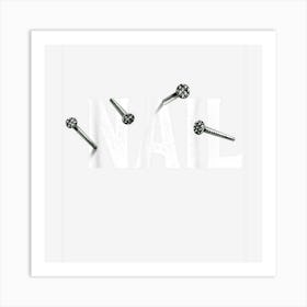 Funny Hammer And Nail Men Couple Diy Costume Halloween Party Art Print