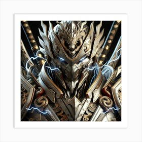 A Detailed View Of The Armor Worn By The Elite Sen Art Print