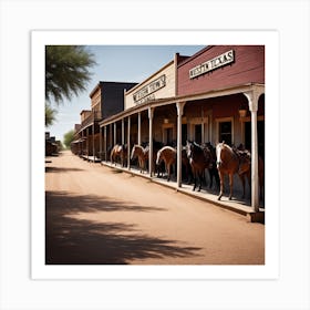 Texas Town Art Print