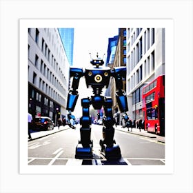 Robot In The City 26 Art Print