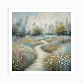 Path To The City Art Print