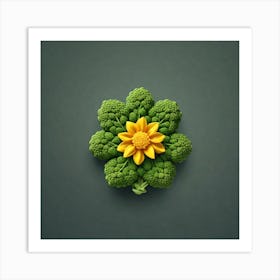 Cauliflower Flower 3 Art Print