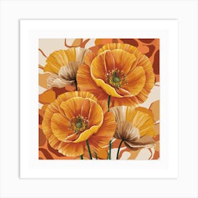 Golden Splendor: California Poppies in Bloom 4 Art Print