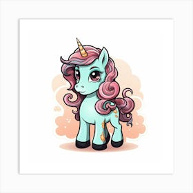 Cute Unicorn 370 Art Print