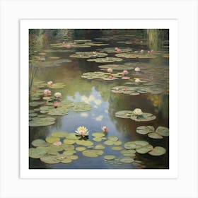 Water Lily Pond Claude Monet Art Print 0 Art Print