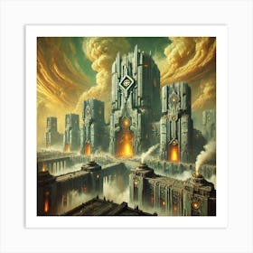 A Striking View Of The Toxic Citadels Art Print