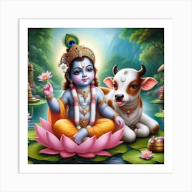 Bala Krishna Art Print