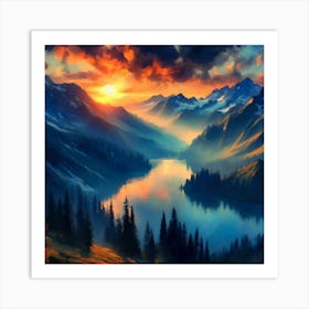 Enchanted Horizon 29 Art Print