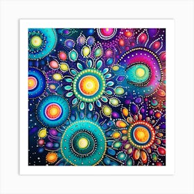 Colorful Abstract Painting 3 Art Print