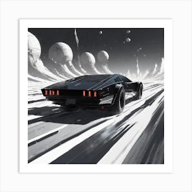 Futuristic Car 3 Art Print