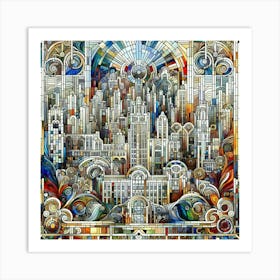 deco in glass Art Print