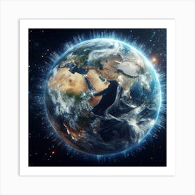 Earth From Space Art Print