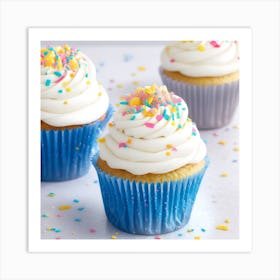 Cupcakes With Sprinkles Art Print